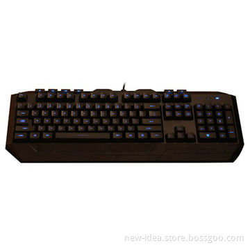 USB Standard Computer Wired Keyboard with backlighting, 105 keys + 6 multimedia keys